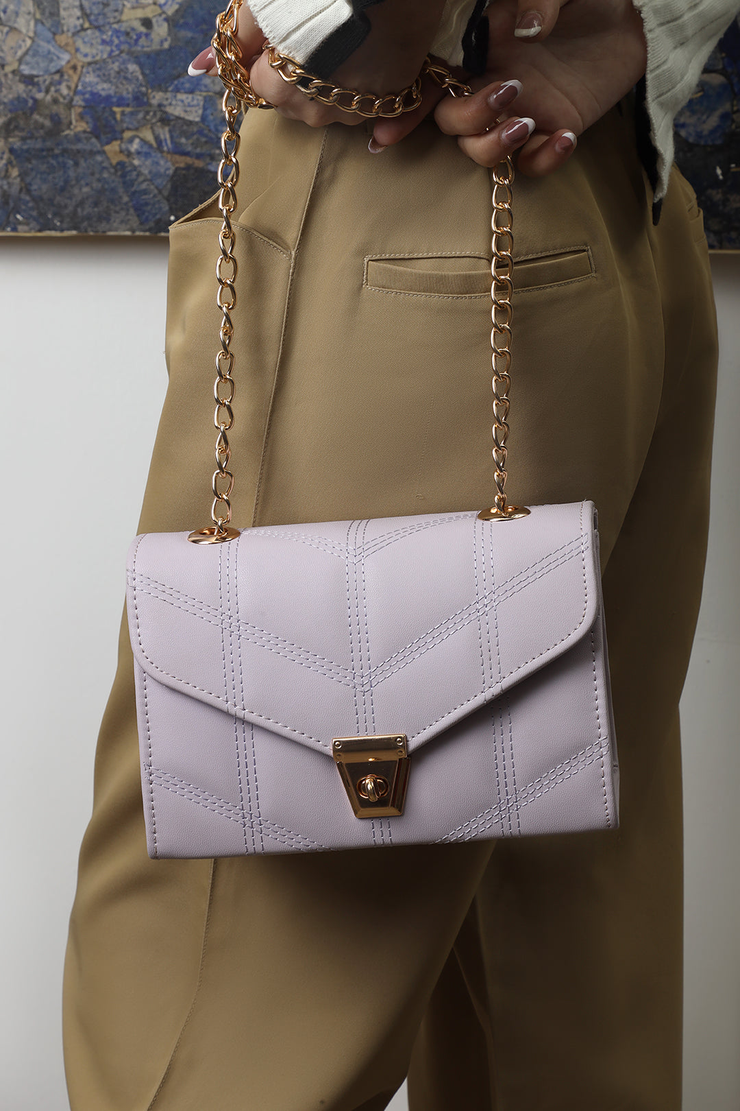 Cross Body Bag - E477|White