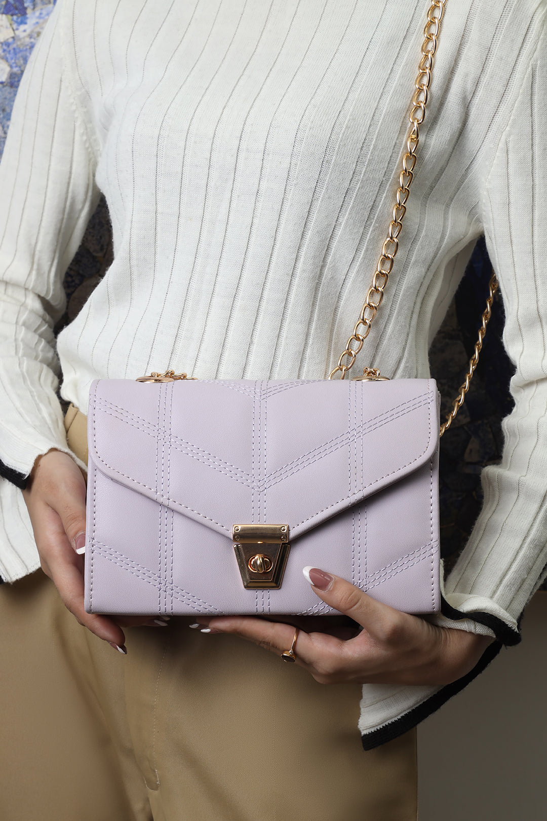 Cross Body Bag - E477|White