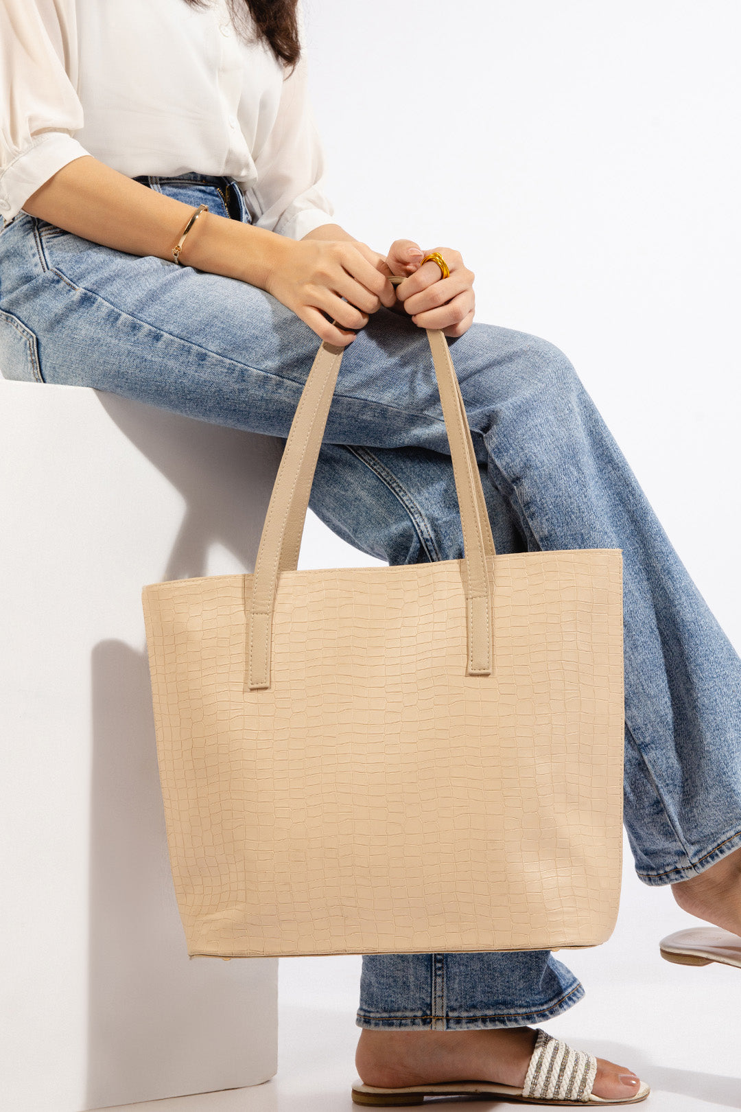 Tote Bag - E074|Beige