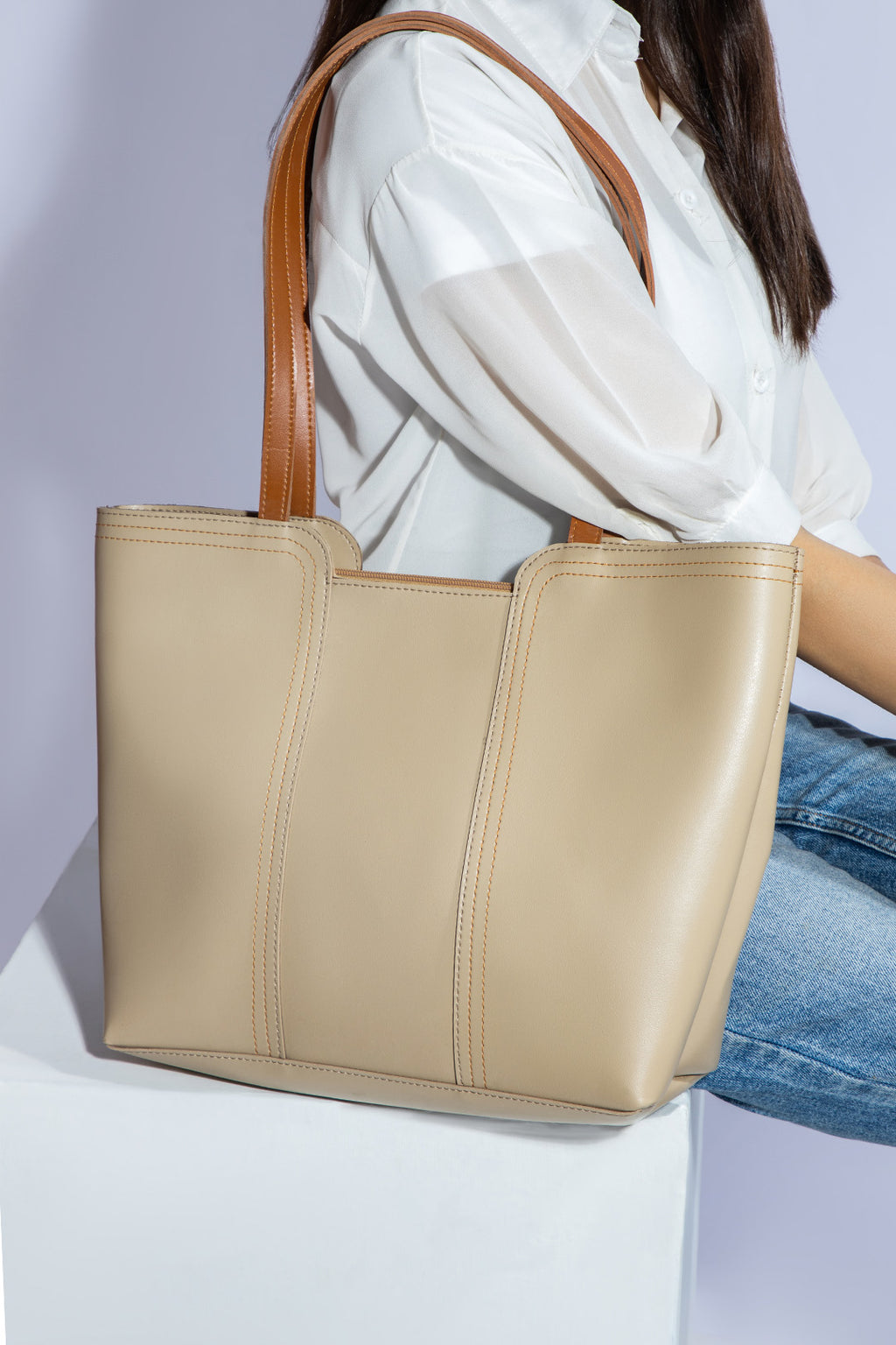 Tote Bag - E128|Beige