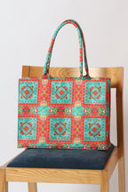Canvas Bags - E284|Pink & Green