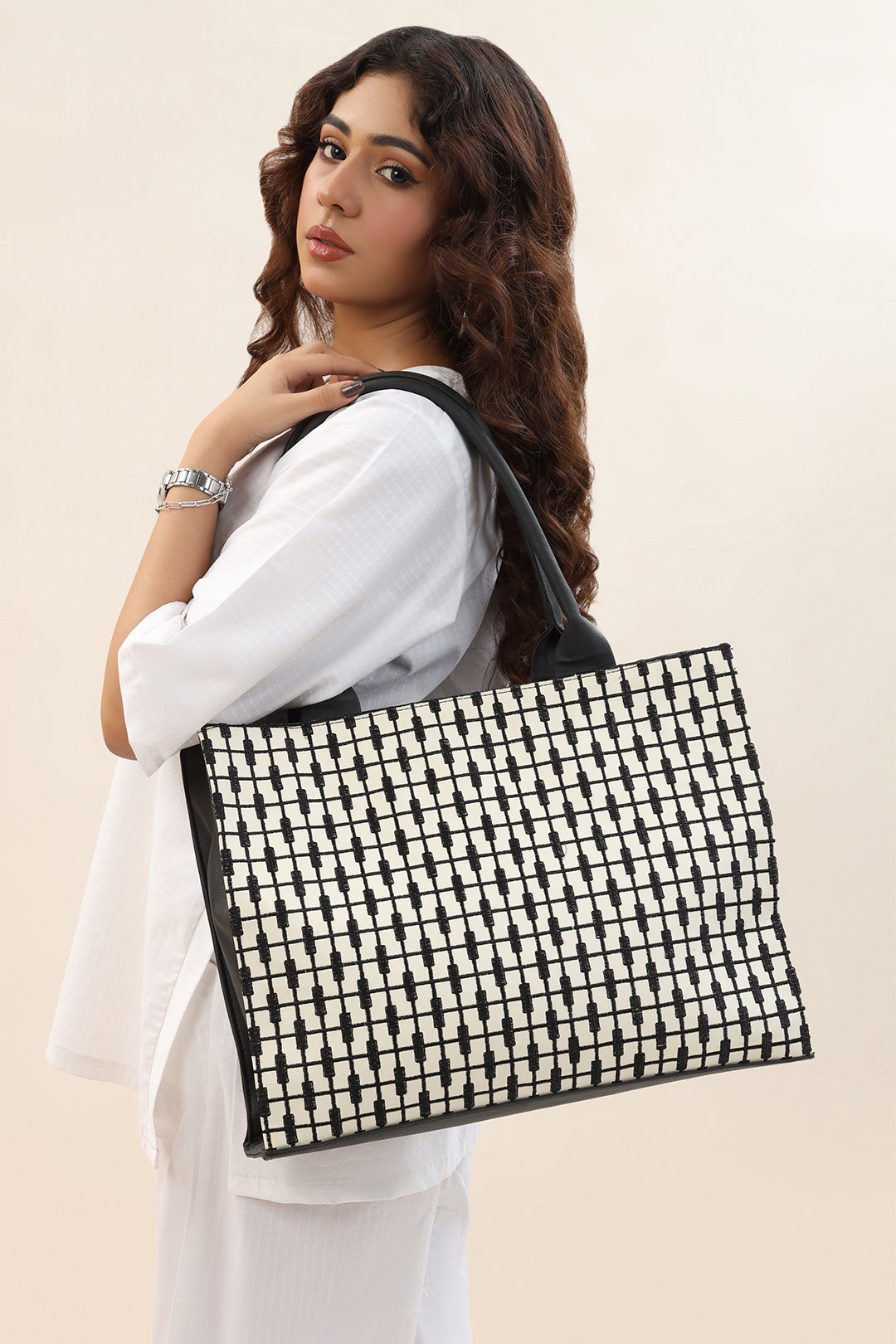 Tote Bag - E317|BLACK & WHITE