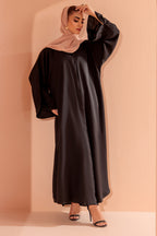 Embroidered Button Through Abaya - 5007