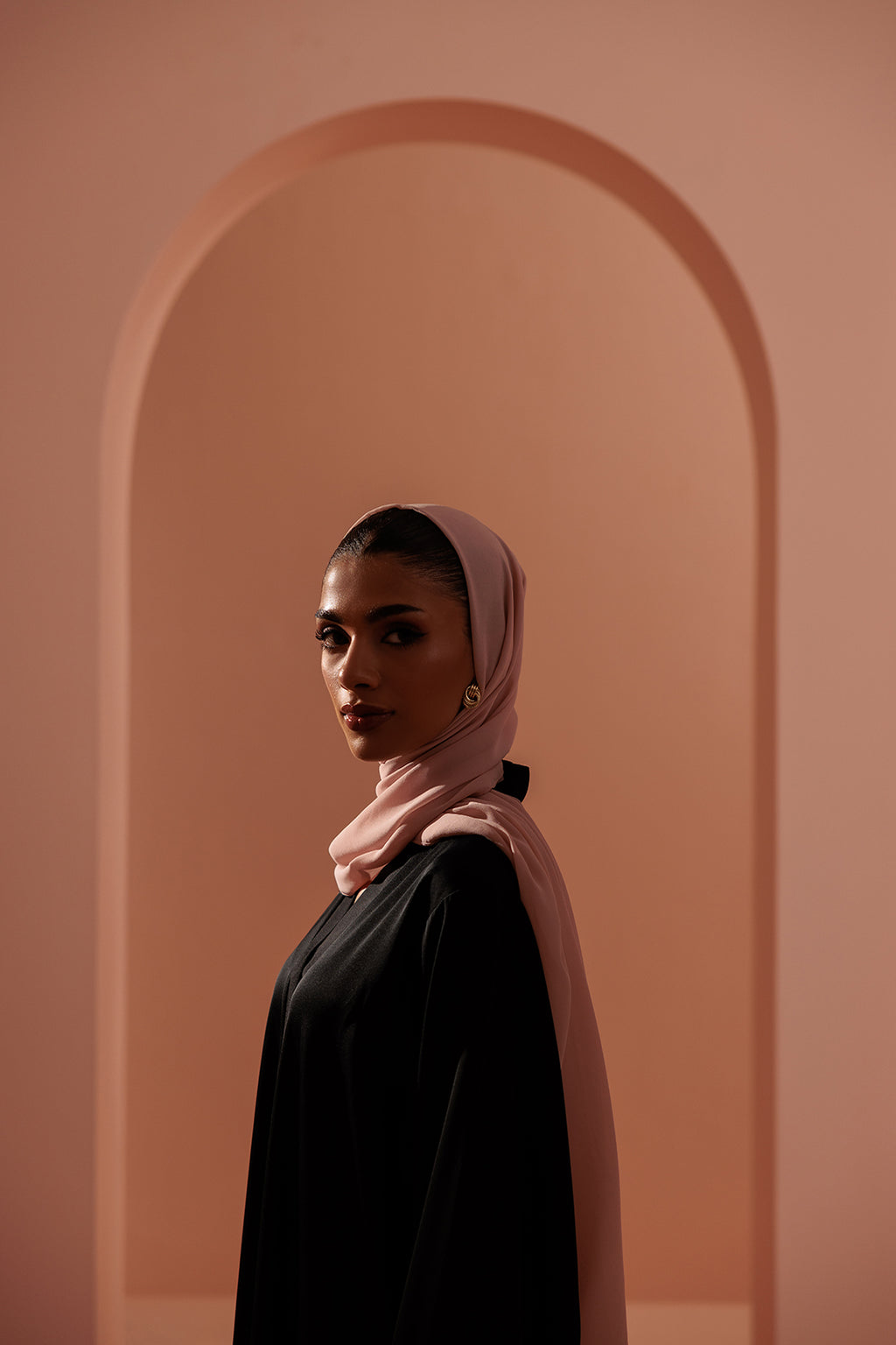 Embroidered Button Through Abaya - 5010