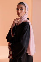 Embroidered Button Through Abaya - 5010