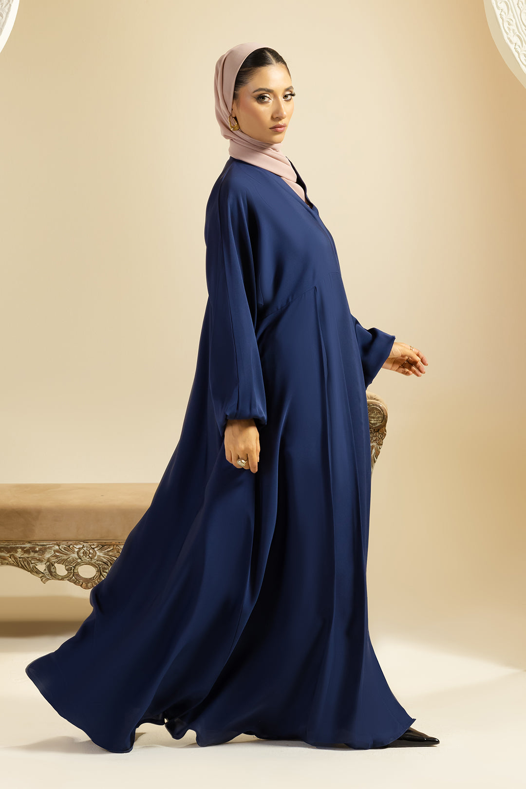 Button Thru Abaya - 5015