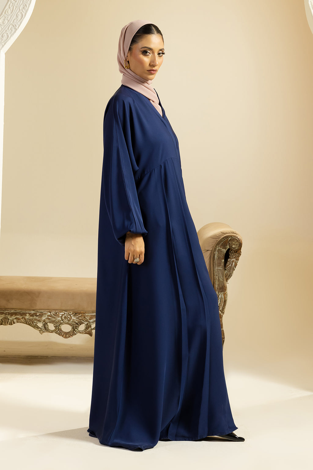 Button Thru Abaya - 5015