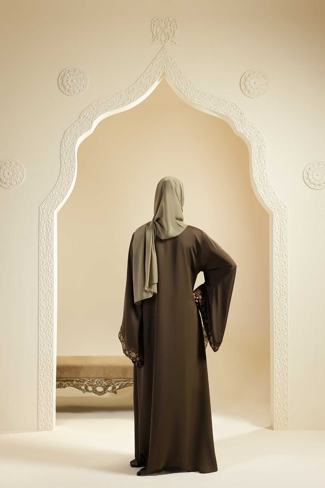 Double Upper Abaya - 5016