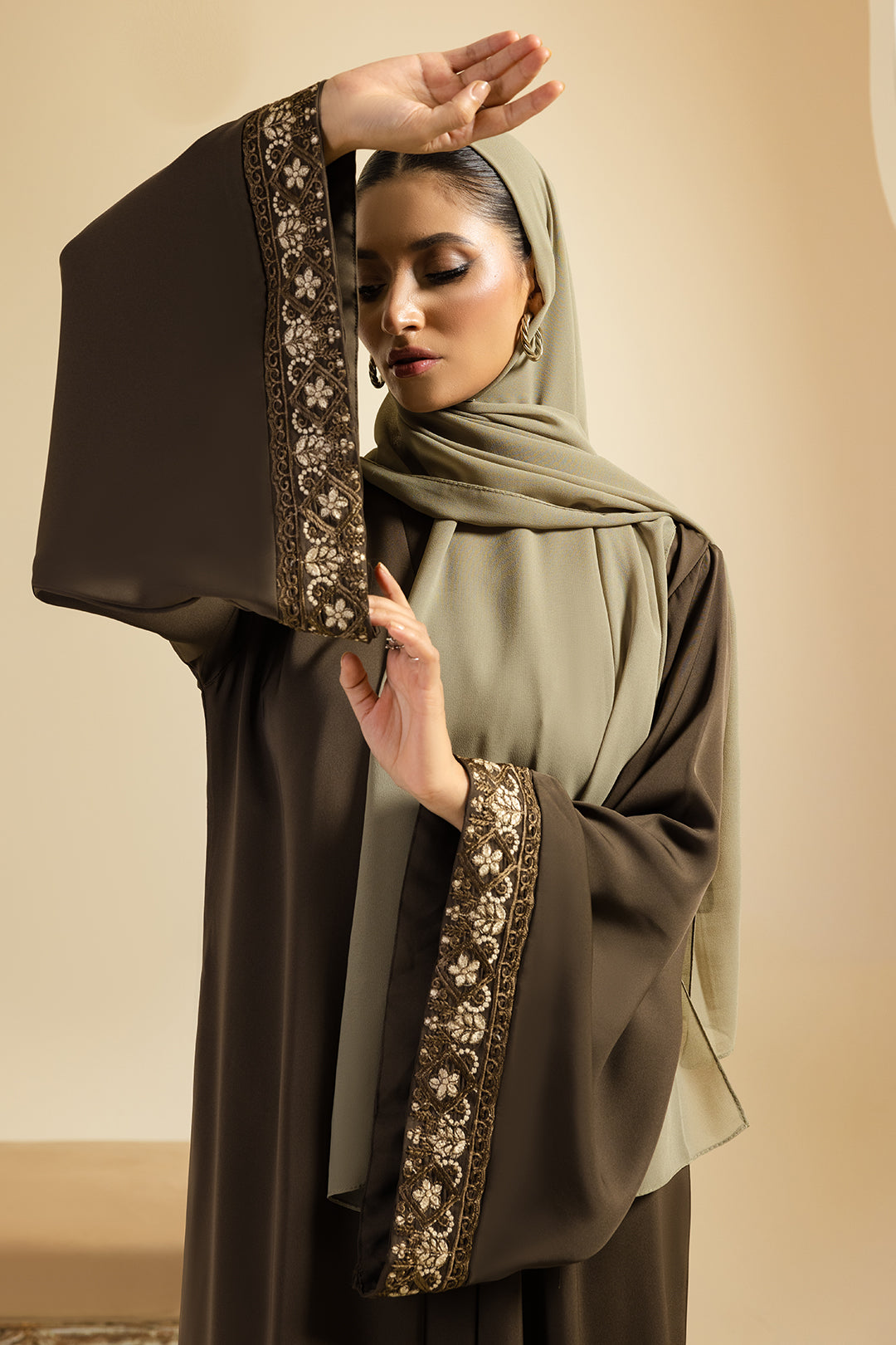 Double Upper Abaya - 5016