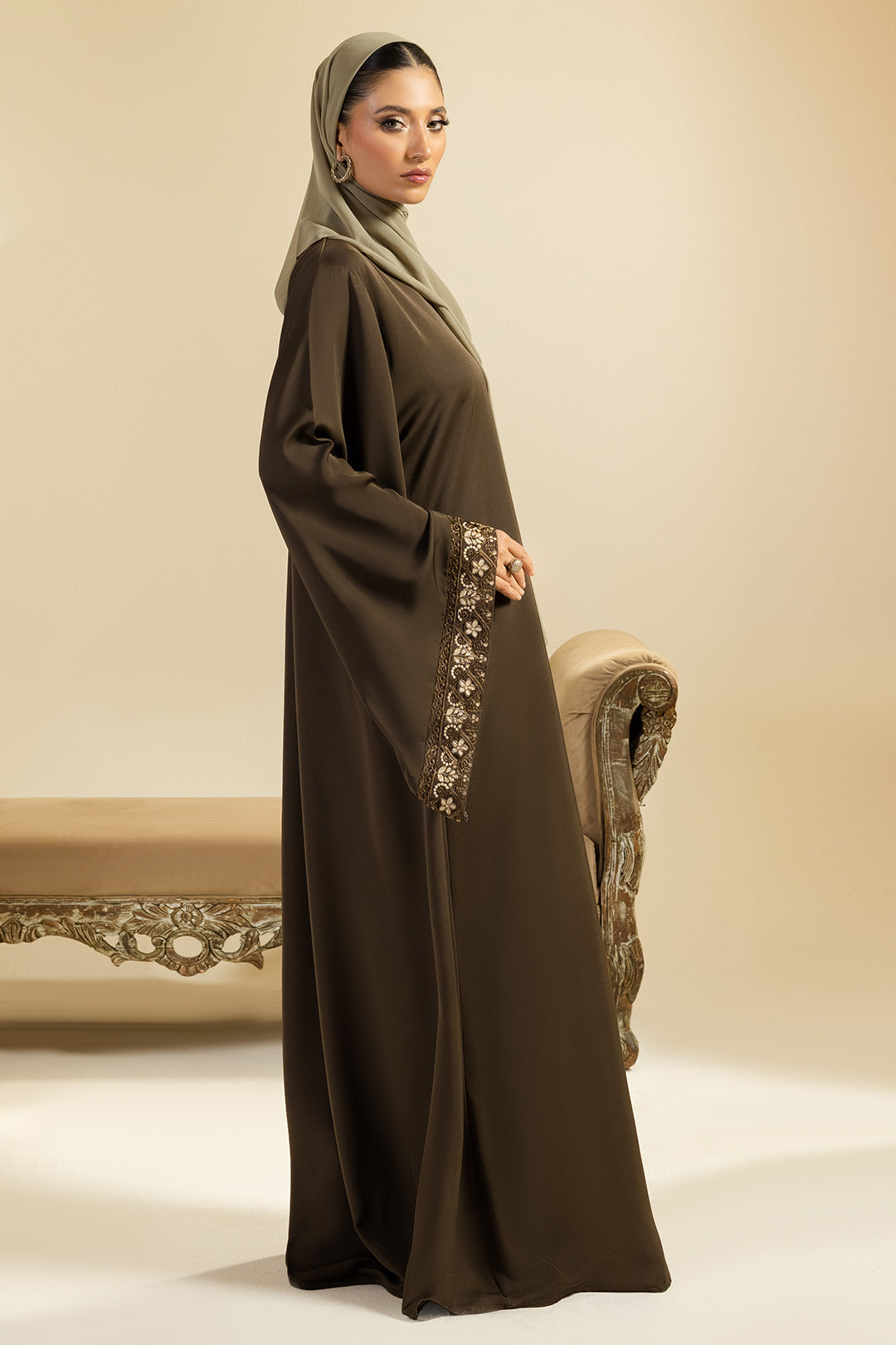 Double Upper Abaya - 5016