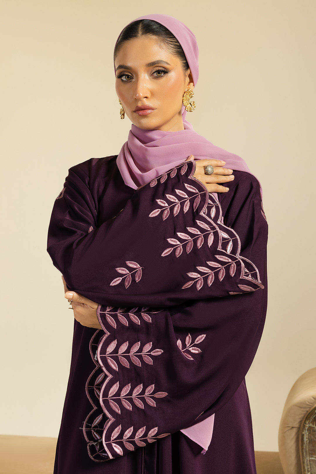 Double Upper Abaya - 5020