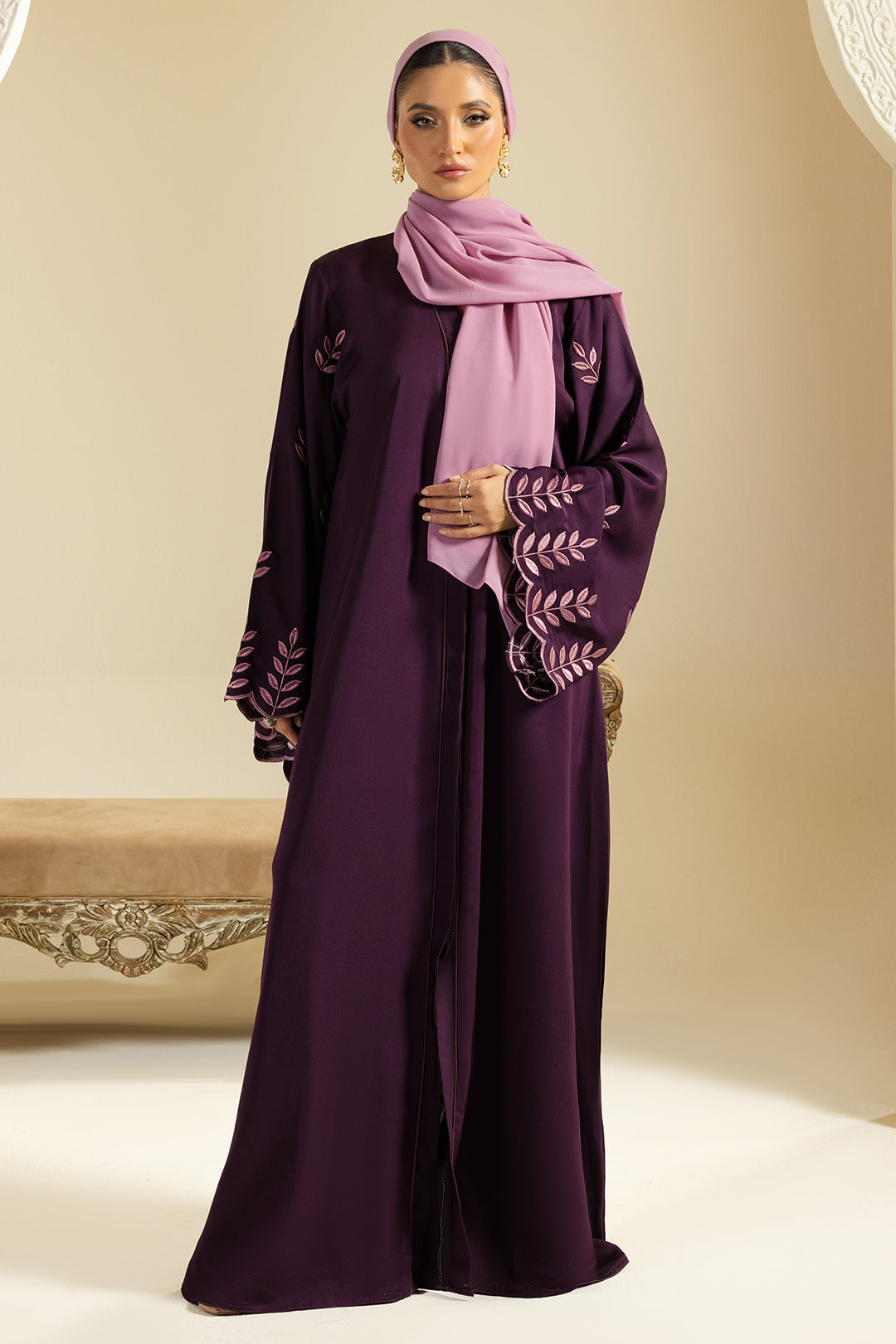Double Upper Abaya - 5020