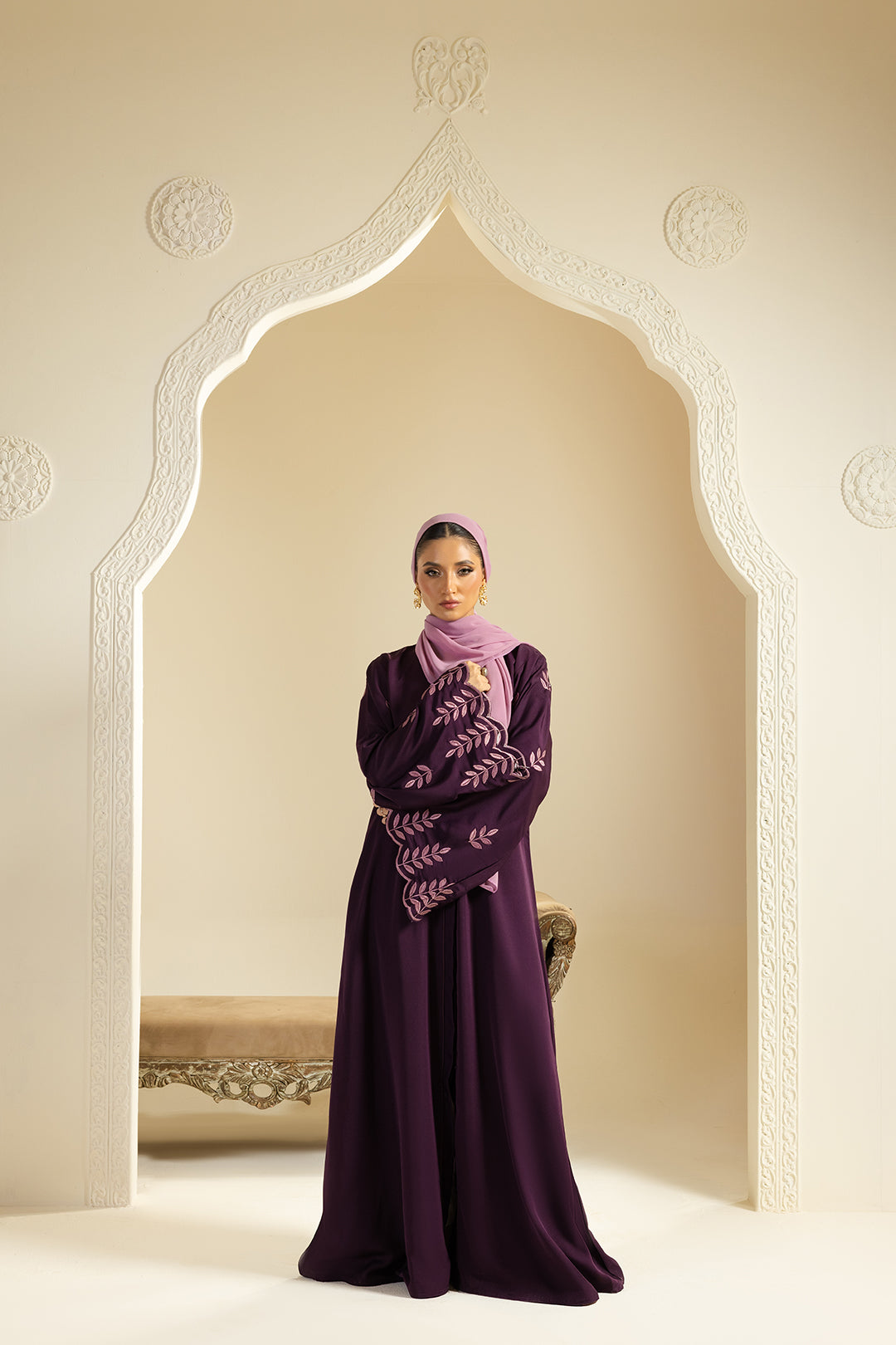 Double Upper Abaya - 5020