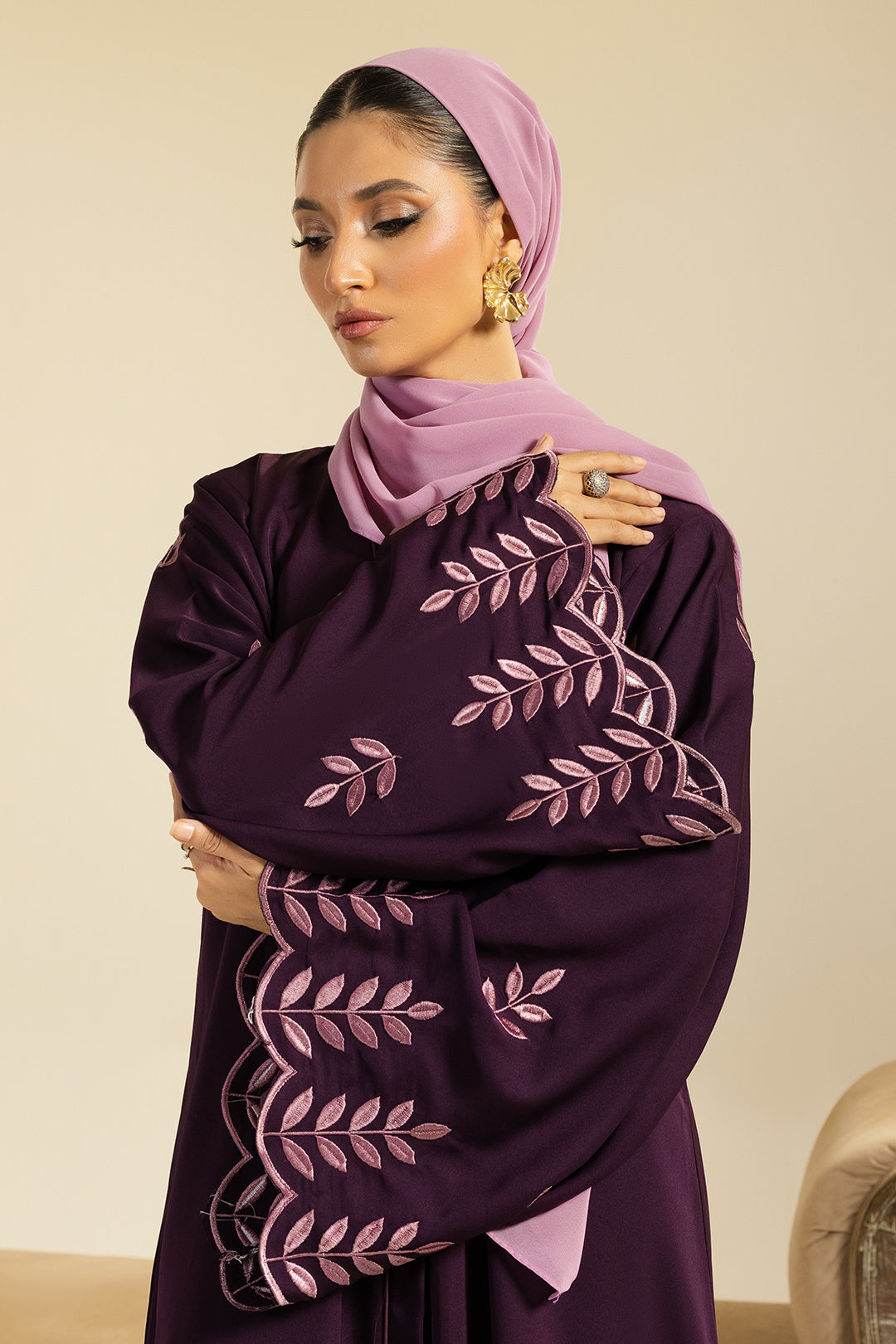 Double Upper Abaya - 5020