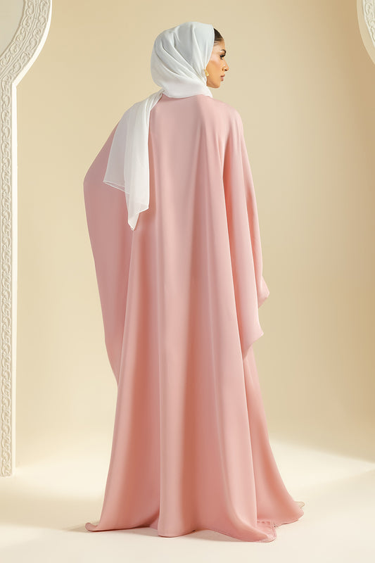 Double Upper Butterfly Abaya - 5023