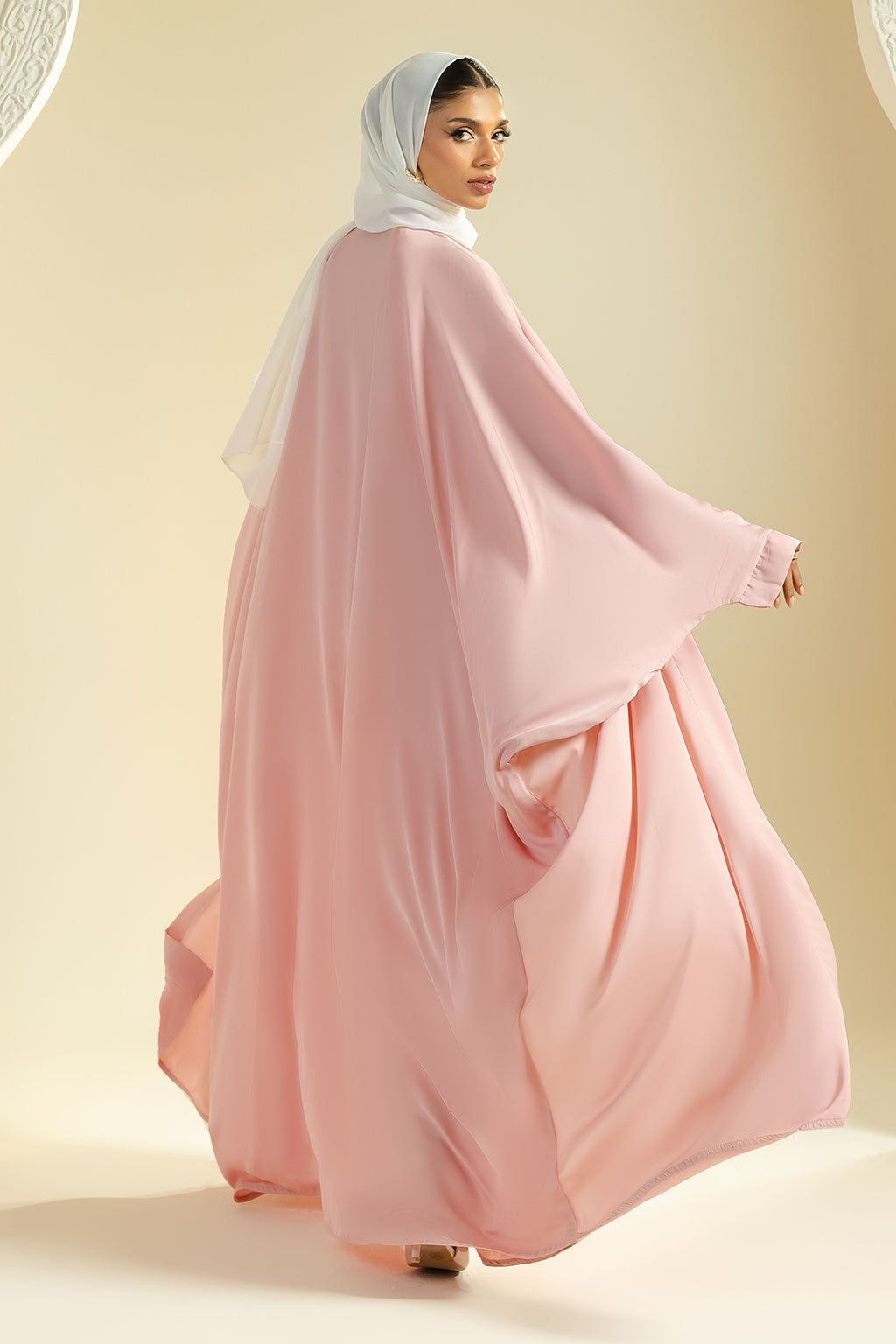 Double Upper Butterfly Abaya - 5023