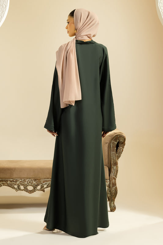 Button Thru Abaya - 5025