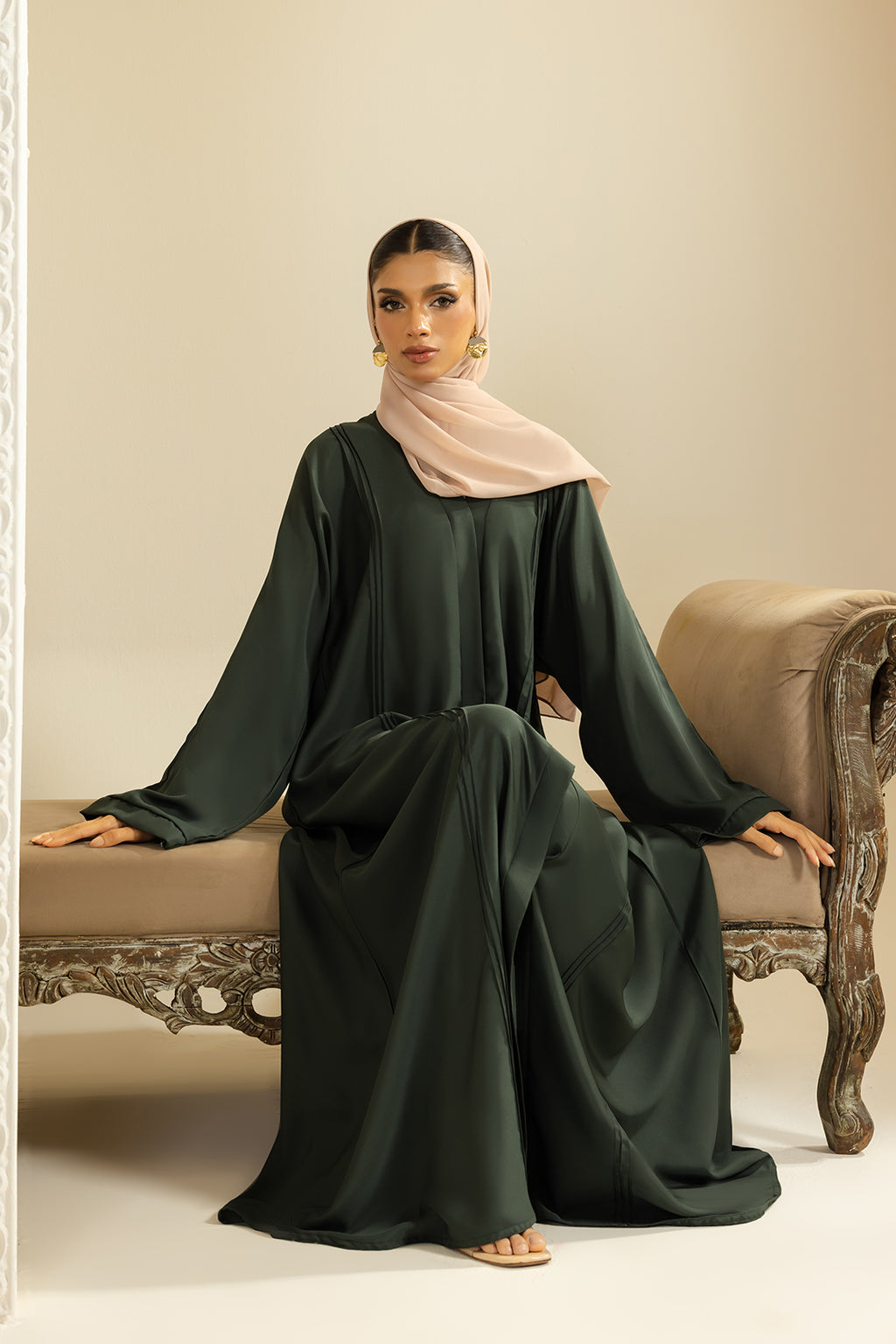 Button Thru Abaya - 5025