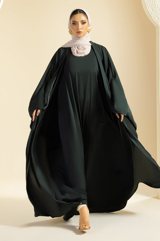 Double Upper Butterfly Abaya - 5029