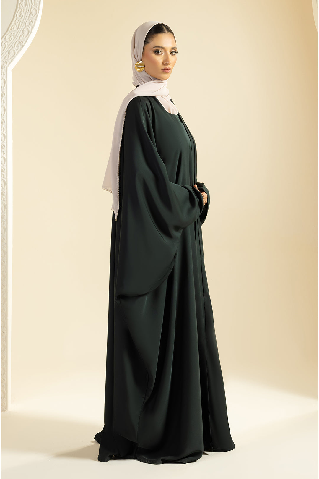 Double Upper Butterfly Abaya - 5029
