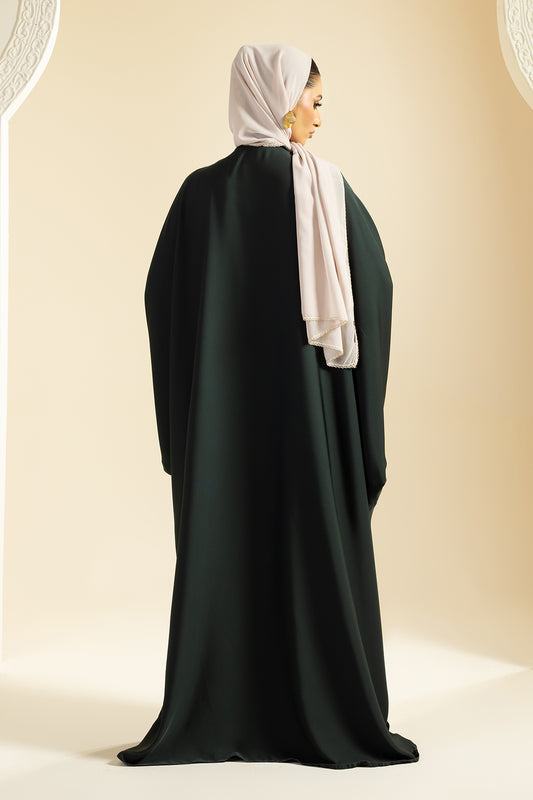 Double Upper Butterfly Abaya - 5029