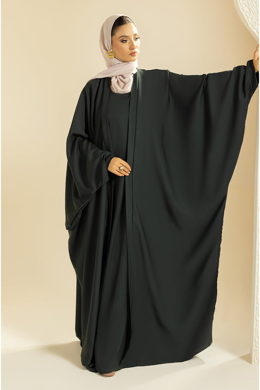 Double Upper Butterfly Abaya - 5029