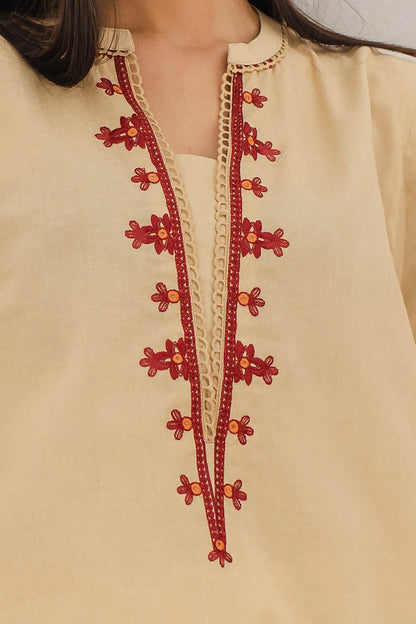 Embroidered Kurta Dupatta - 0317