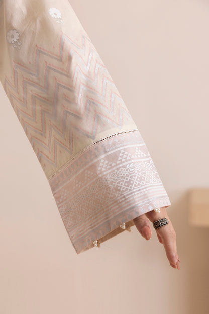 Embroidered Kurta Dupatta - 0656