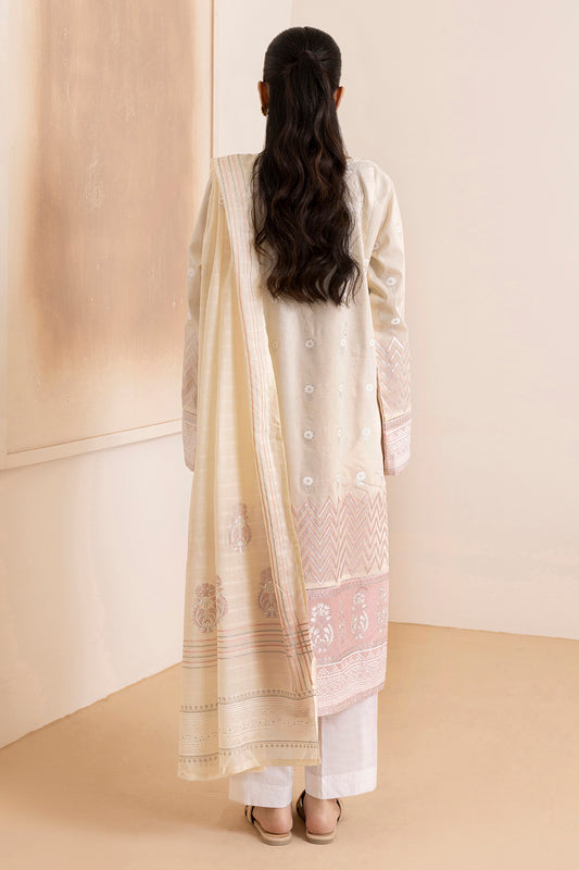 Embroidered Kurta Dupatta - 0656