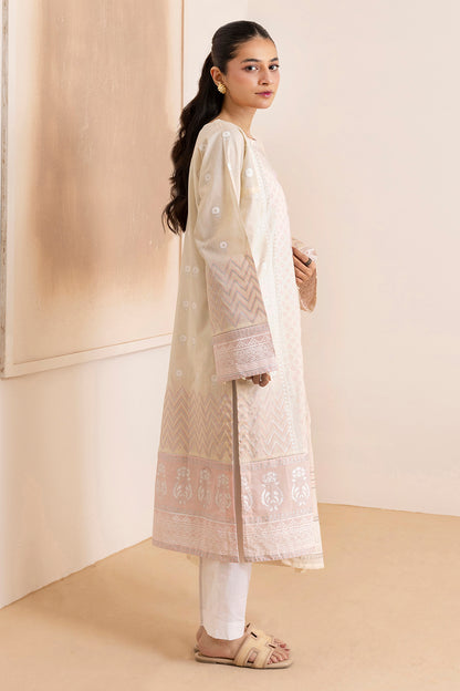 Embroidered Kurta Dupatta - 0656