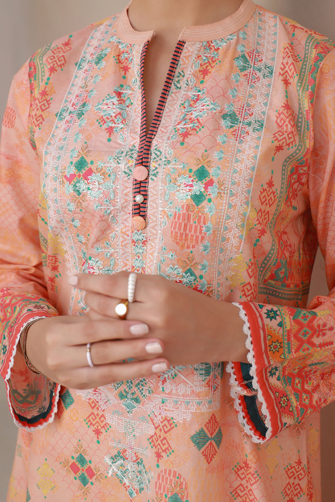 Embroidered Kurta - 1314