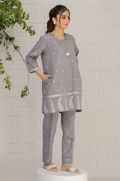 Embroidered Kurta Trouser - 1260