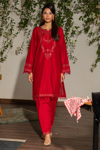 Embroidered Kurta Trouser - 1263