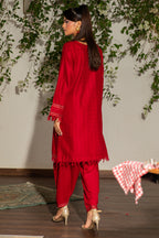 Embroidered Kurta Trouser - 1263