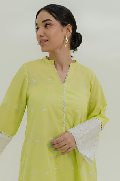 Embroidered Kurta Trouser - 1285