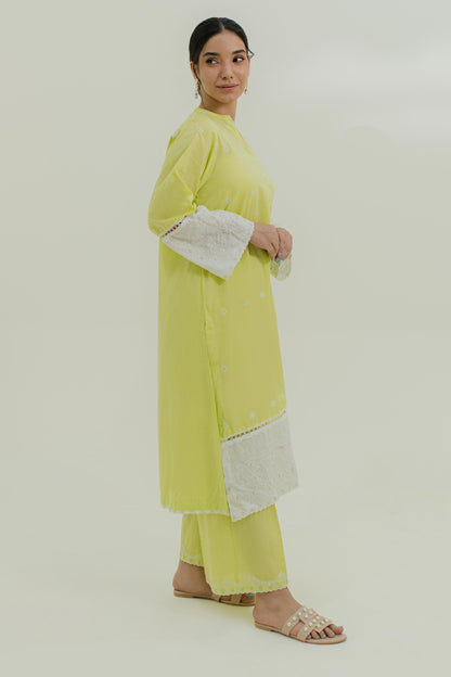 Embroidered Kurta Trouser - 1285