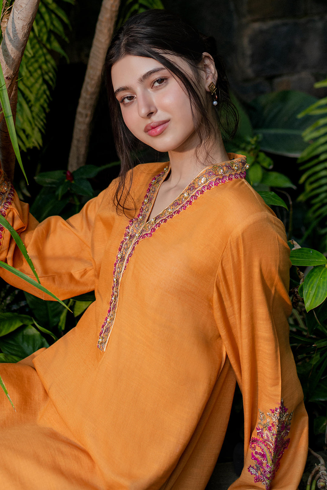 Light Bluish Grey Kurta Embriodered Fabric Trouser main image 1