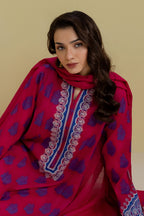 Embroidered Kurta Dupatta Trouser - 1249