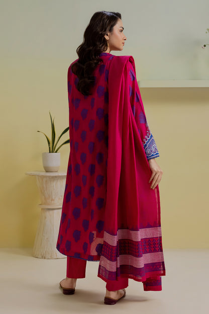 Embroidered Kurta Dupatta Trouser - 1249