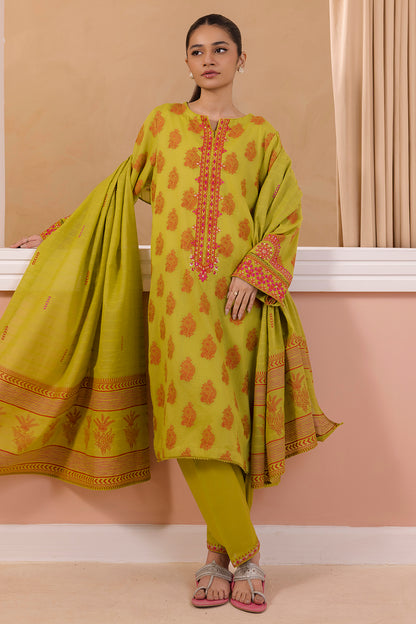 Embroidered Kurta Dupatta Trouser - 1251
