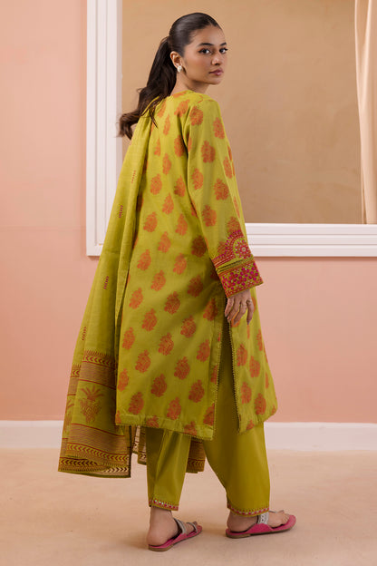Embroidered Kurta Dupatta Trouser - 1251