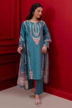 Embroidered Kurta Dupatta Trouser - 1265