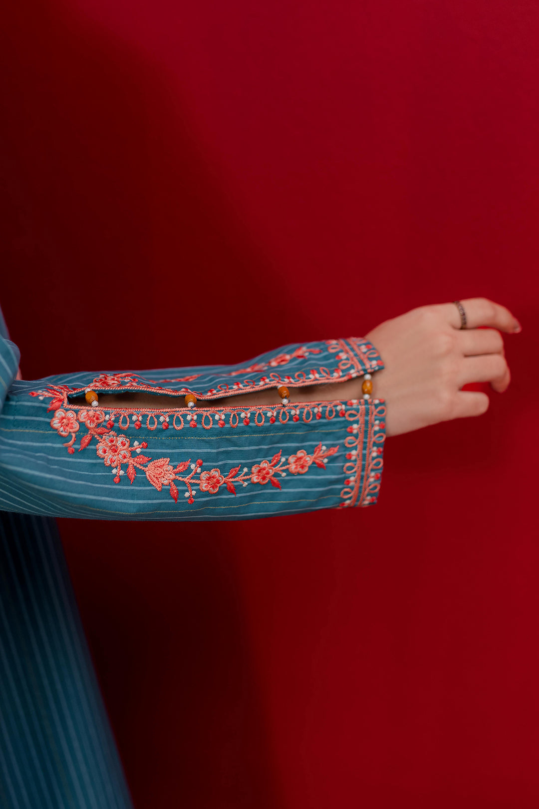 Embroidered Kurta Dupatta Trouser - 1265