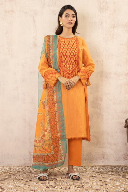 Embroidered Kurta Dupatta Trouser - 1267