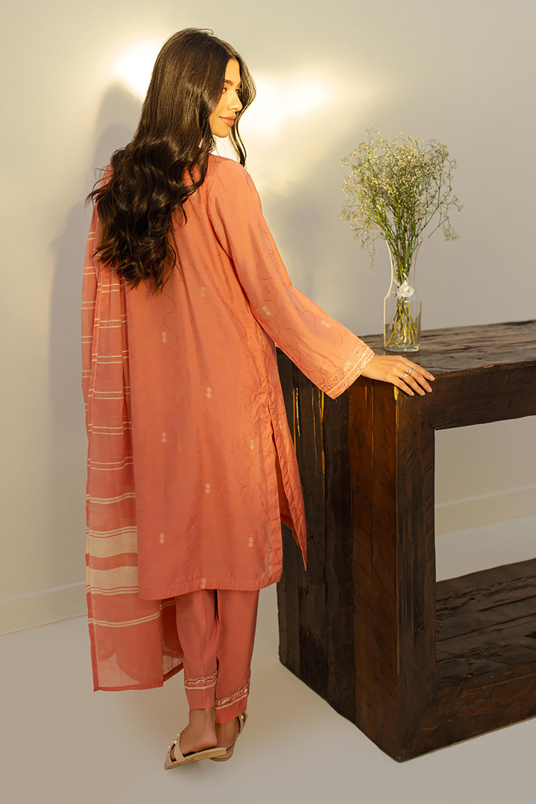 Embroidered Kurta Dupatta Trouser - 1272