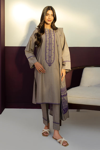 Embroidered Kurta Dupatta Trouser - 1275