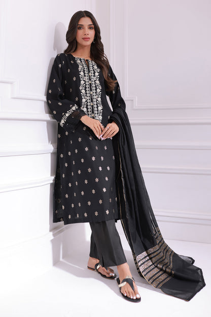 Embroidered Kurta Dupatta Trouser - 1284