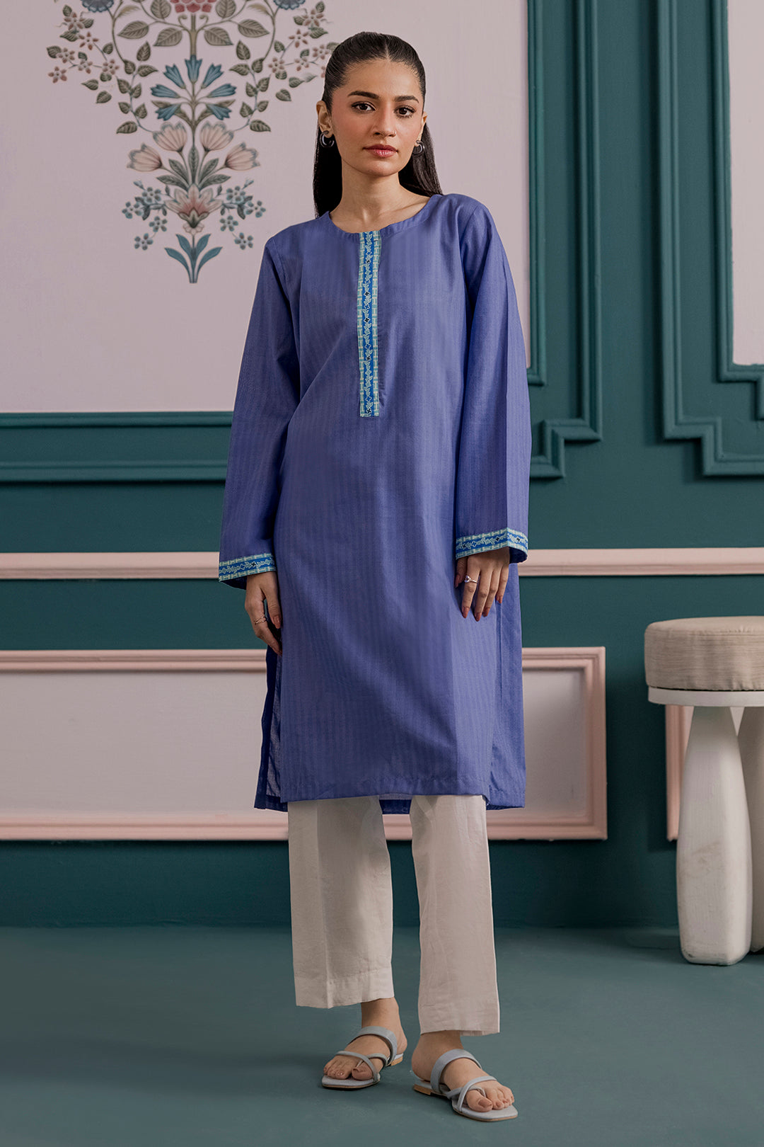 Embroidered Kurta - 2293