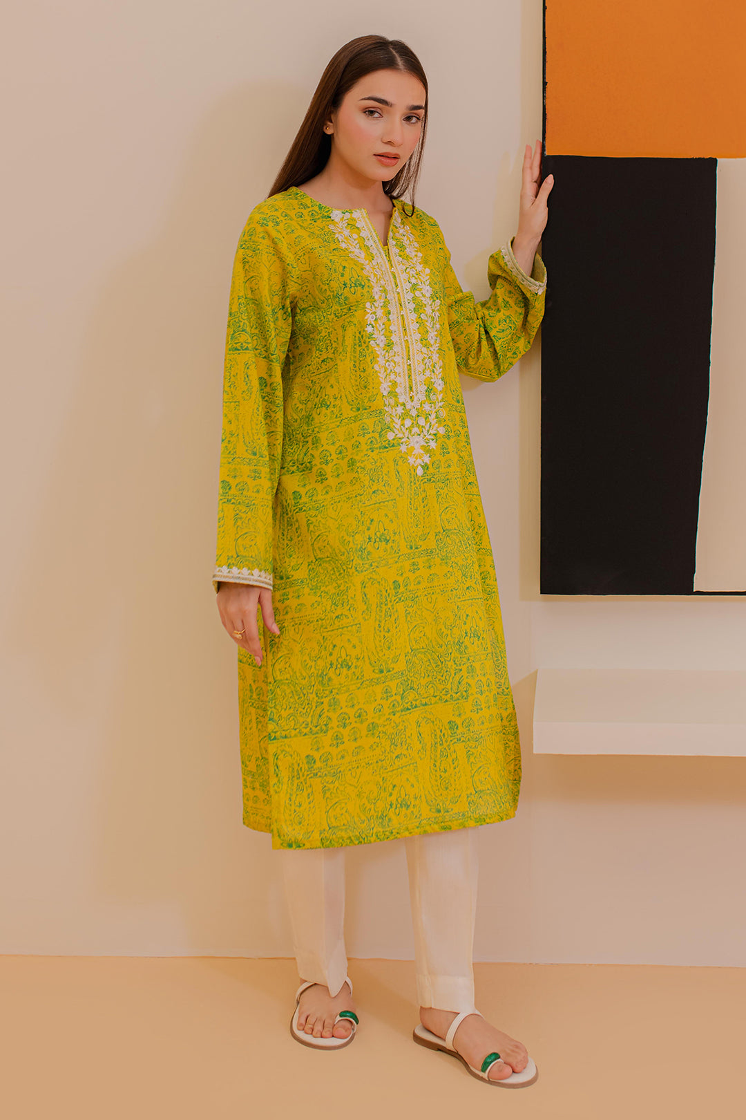 Embroidered Kurta - 2845