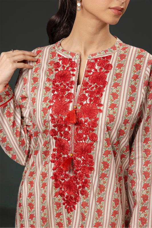 Embroidered Kurta - 2864